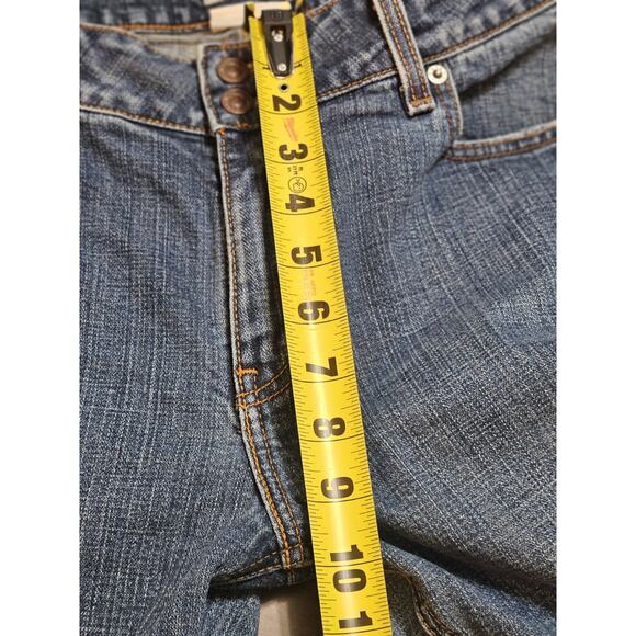 Levi's 526 Jeans Women's Size 12 Blue Slender Boot Cut Mid Rise Double Button - Picture 7 of 9